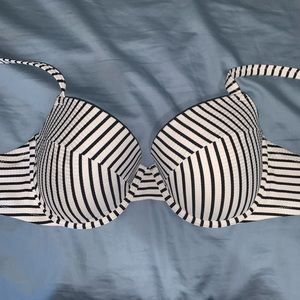 striped bikini top